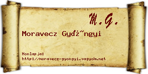 Moravecz Gyöngyi névjegykártya